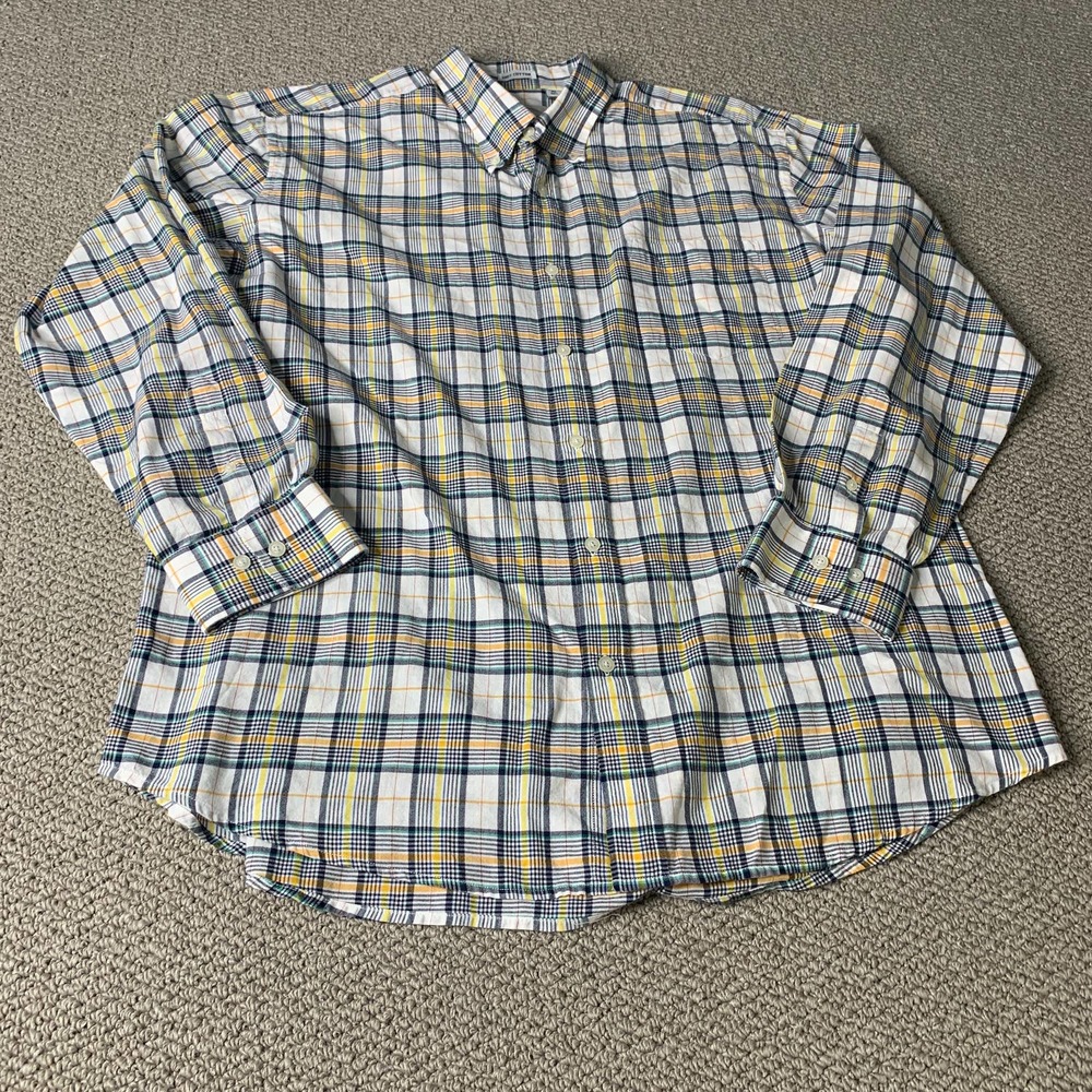Jacob Miller‎ Mens Shirt Size XL Black/White Plaid Button Down Long Sleeves